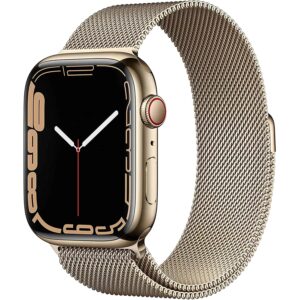 ساعت هوشمند اپل واچ سری 7 مدل 45mm Stainless Steel Case with Milanese Loop Steel Band